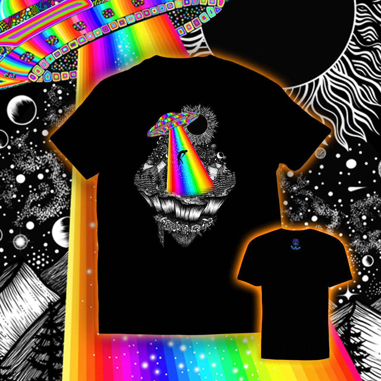 Alien Ascension | Shamaniac | Alien Conspiracy and Spiritual T-Shirt