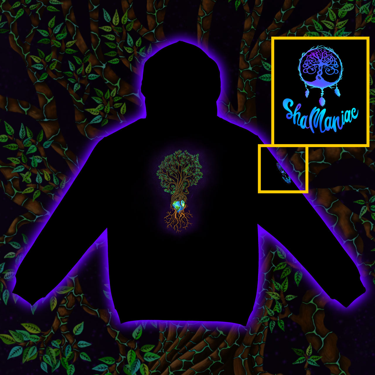 Earth Tree |Shamaniac| Mystical and Spiritual Hoodie