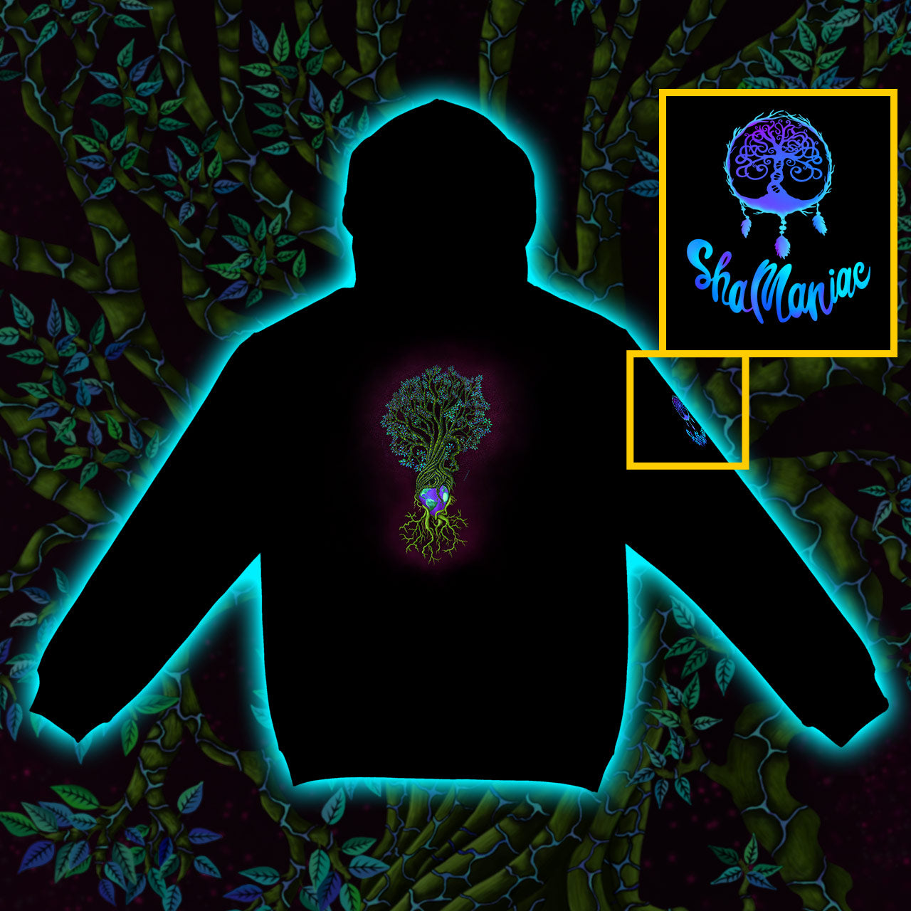 Earth Tree |Shamaniac| Mystical and Spiritual Hoodie