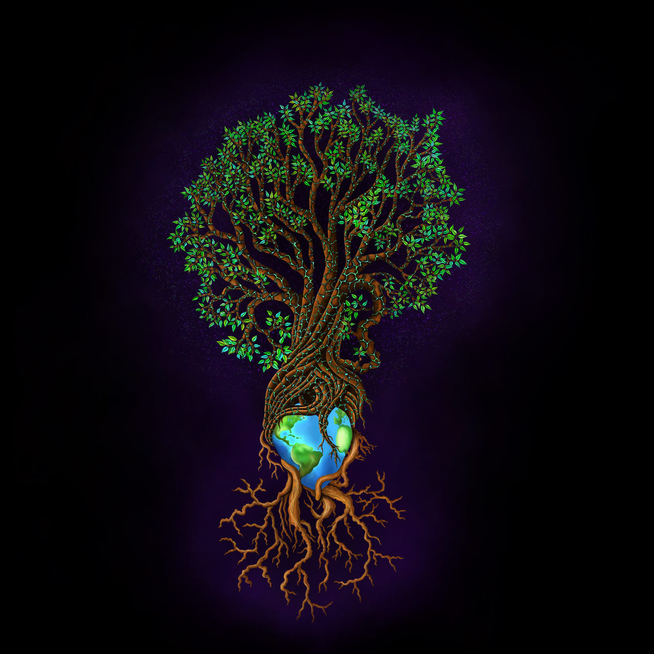 Earth Tree |Shamaniac| Mystical and Spiritual Hoodie