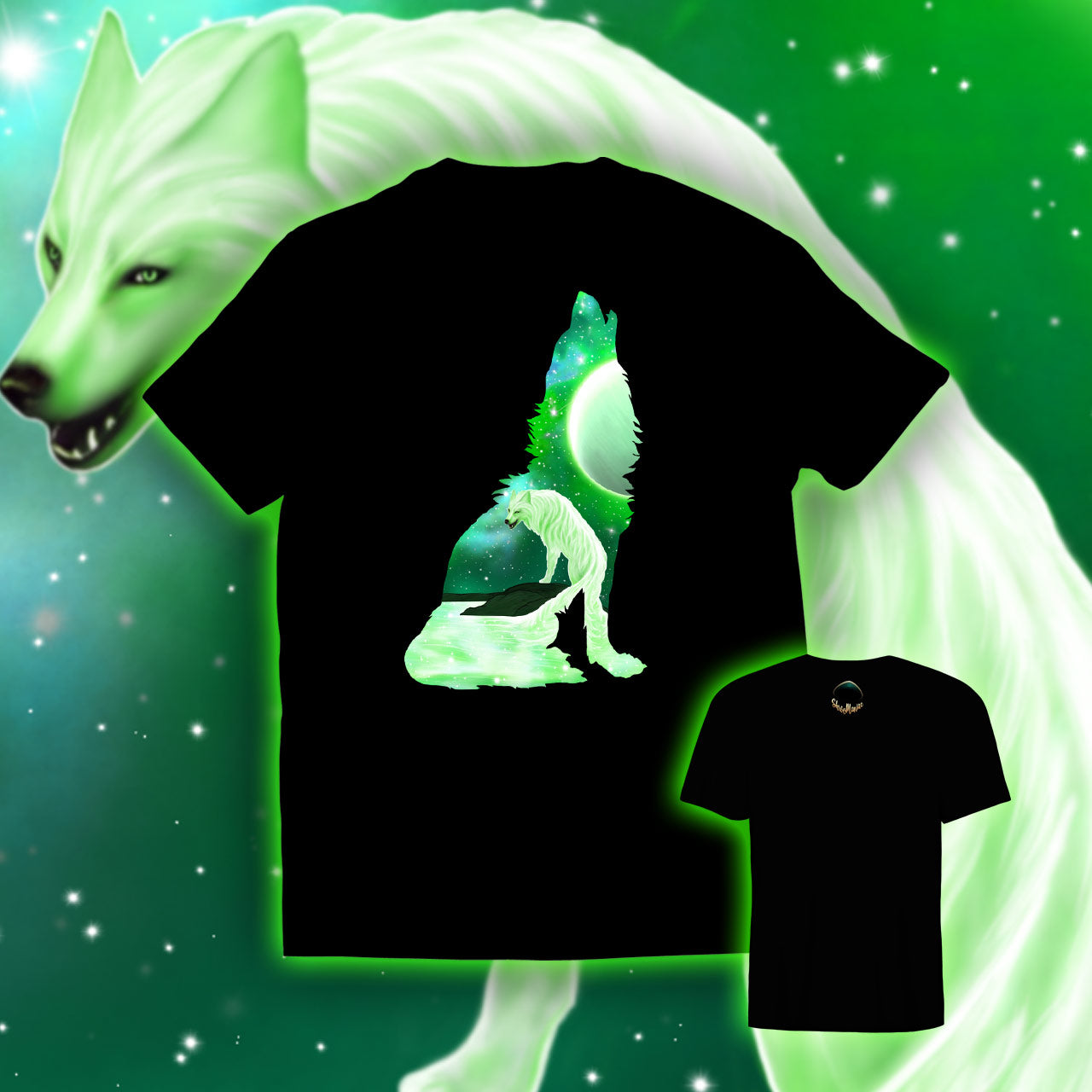 A Wolf's Dream Night | Shamaniac | Spiritual T-Shirt