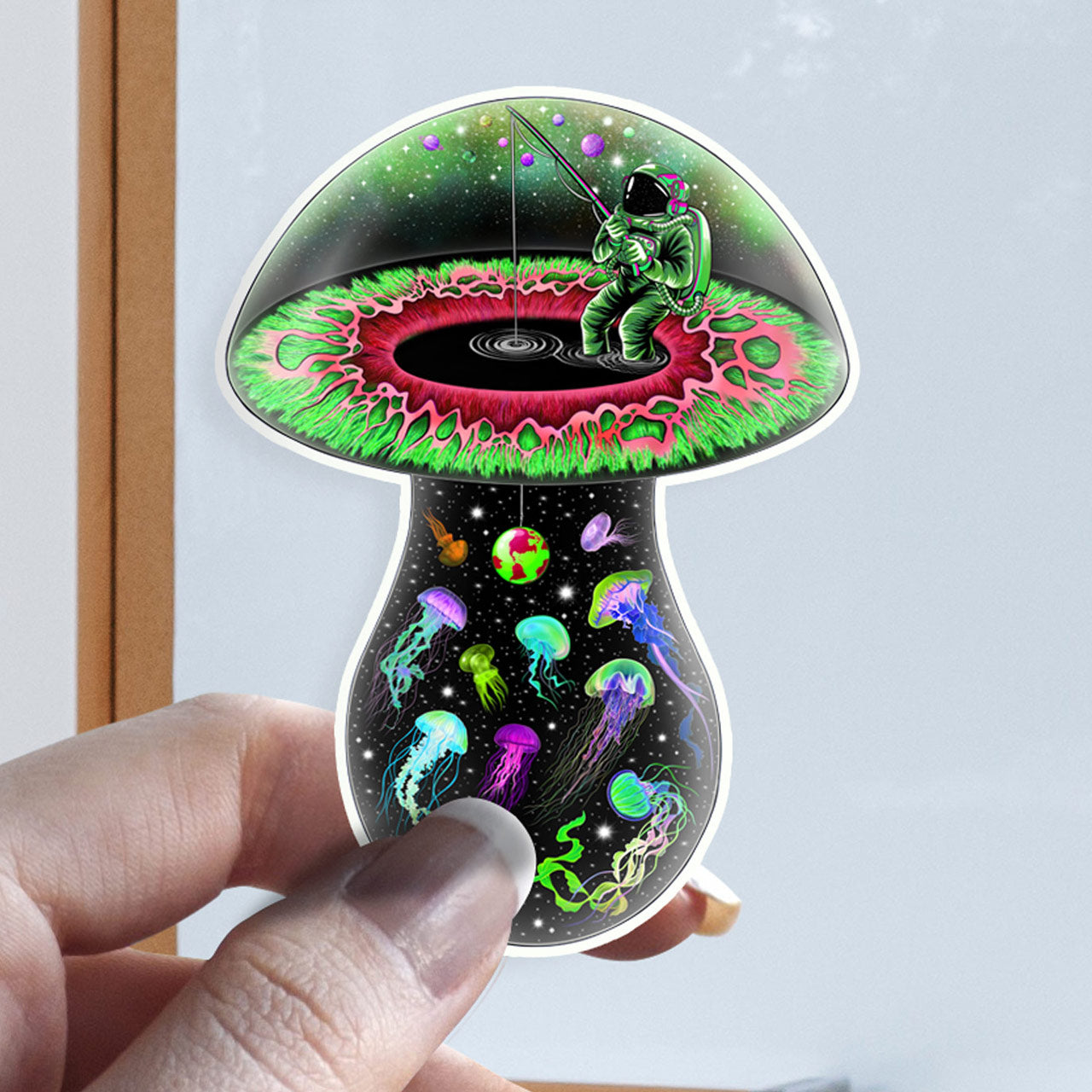 Tripping on Space Mushrooms |Shroomaniac| Psychedelic and Psytrance Mushroom Stickers