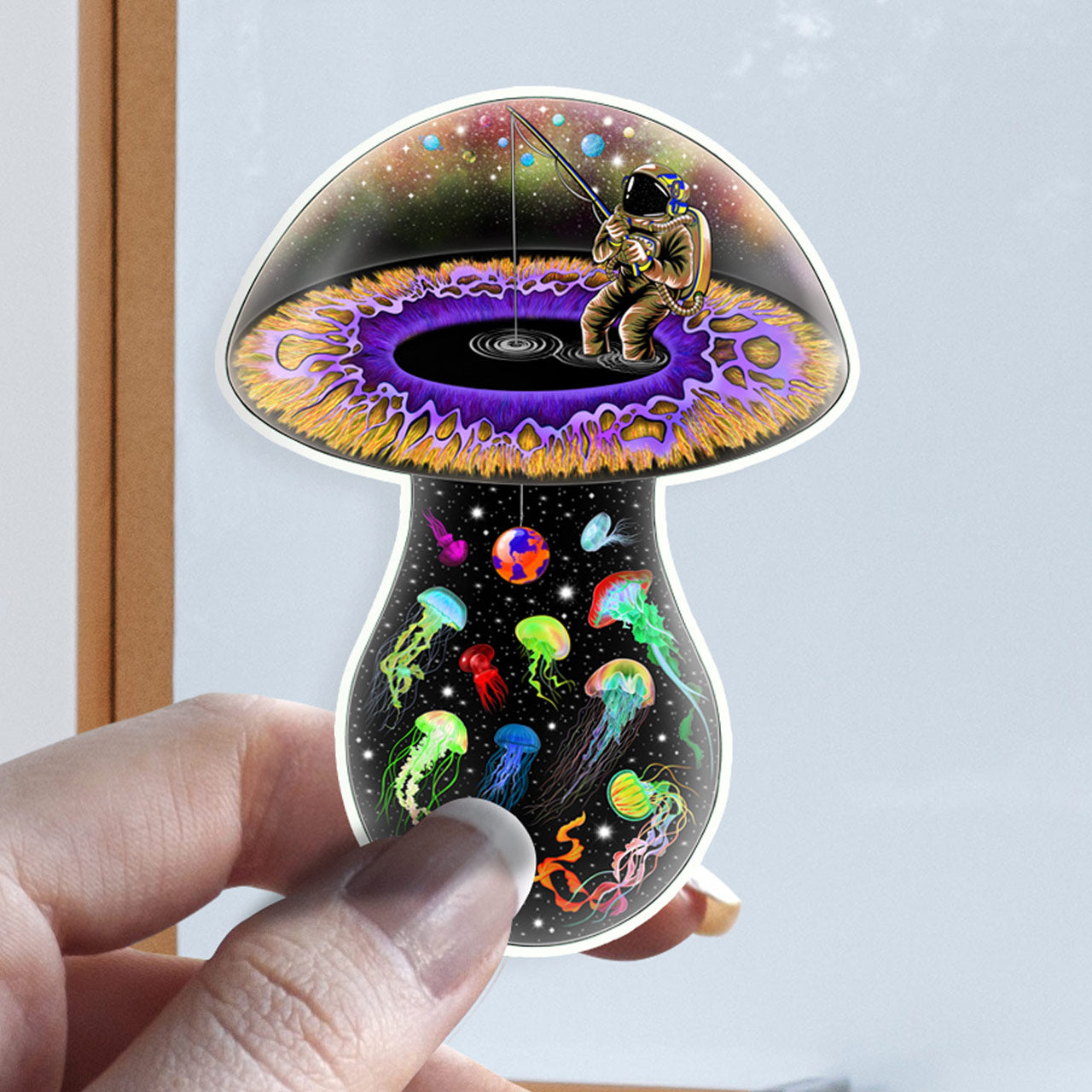 Tripping on Space Mushrooms |Shroomaniac| Psychedelic and Psytrance Mushroom Stickers