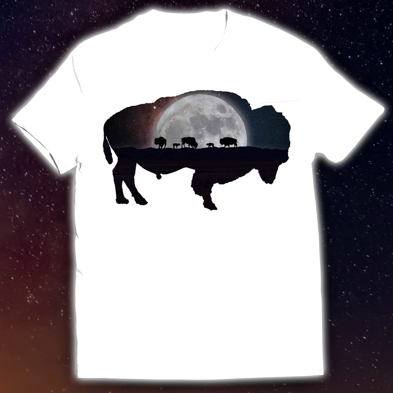 A Buffalo's Perfect Night | Shamaniac | Nature and Spiritual T-Shirt