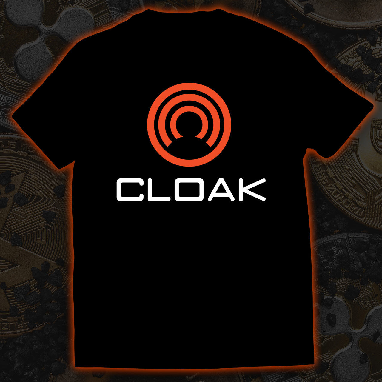Cloak Logo | Cryptomania | Cryptocurrency T-Shirt