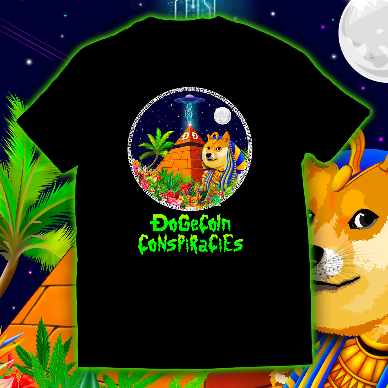 Dogecoin Conspiracies | Cryptomania | Cryptocurrency T-Shirt