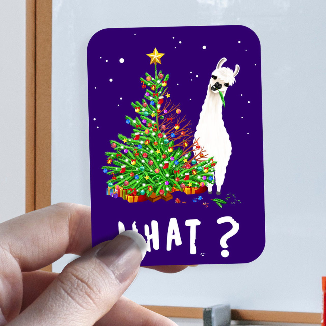 What Llama Christmas Llama Brat Stickers