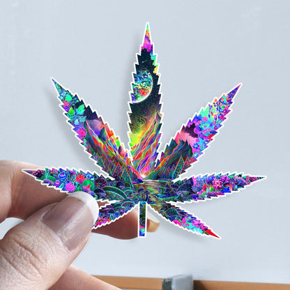 Cannaverse |Shroomaniac| Psychedelic and Psytrance Cannabis Stoner Stickers