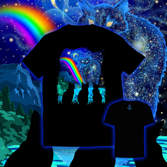 Great Cat Spirit in the Sky | Shamaniac | Cat Pet Grief Spiritual T-Shirt
