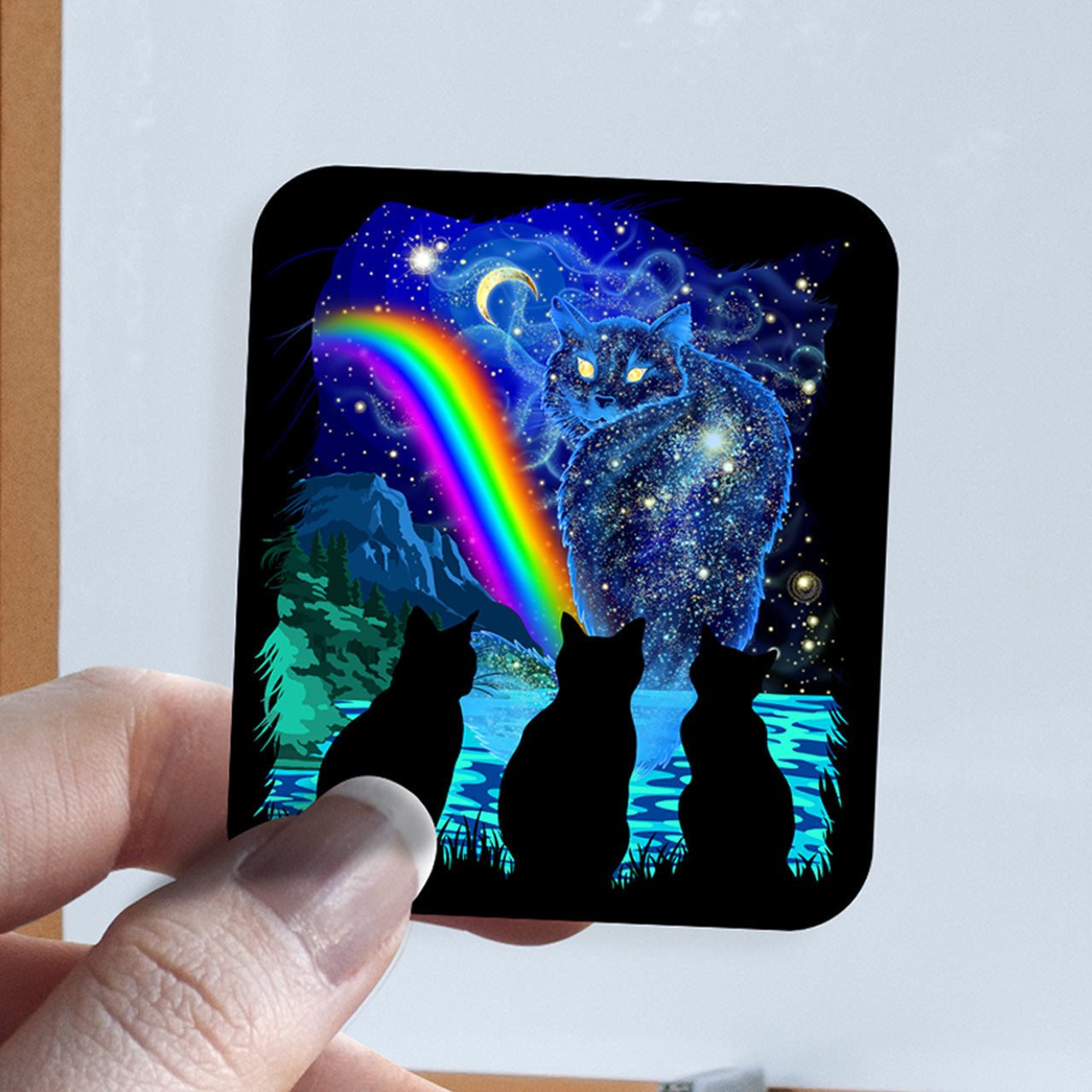 Great Cat Spirit in the Sky | Shamaniac | Cat Pet Grief Spiritual Sticker