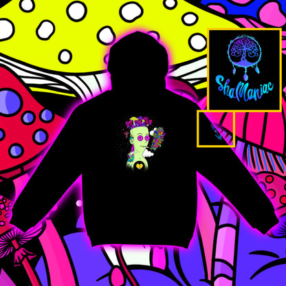 Self Experience of a Toon |Shroomaniac| Psychedelic and Psytrance Cartoon Hoodie