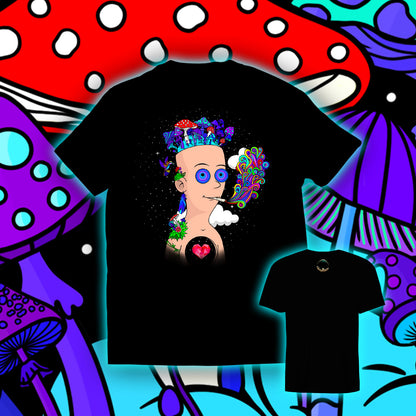 Self Experience of a Toon |Shroomaniac| Psychedelic and Psytrance Cartoon T-Shirt
