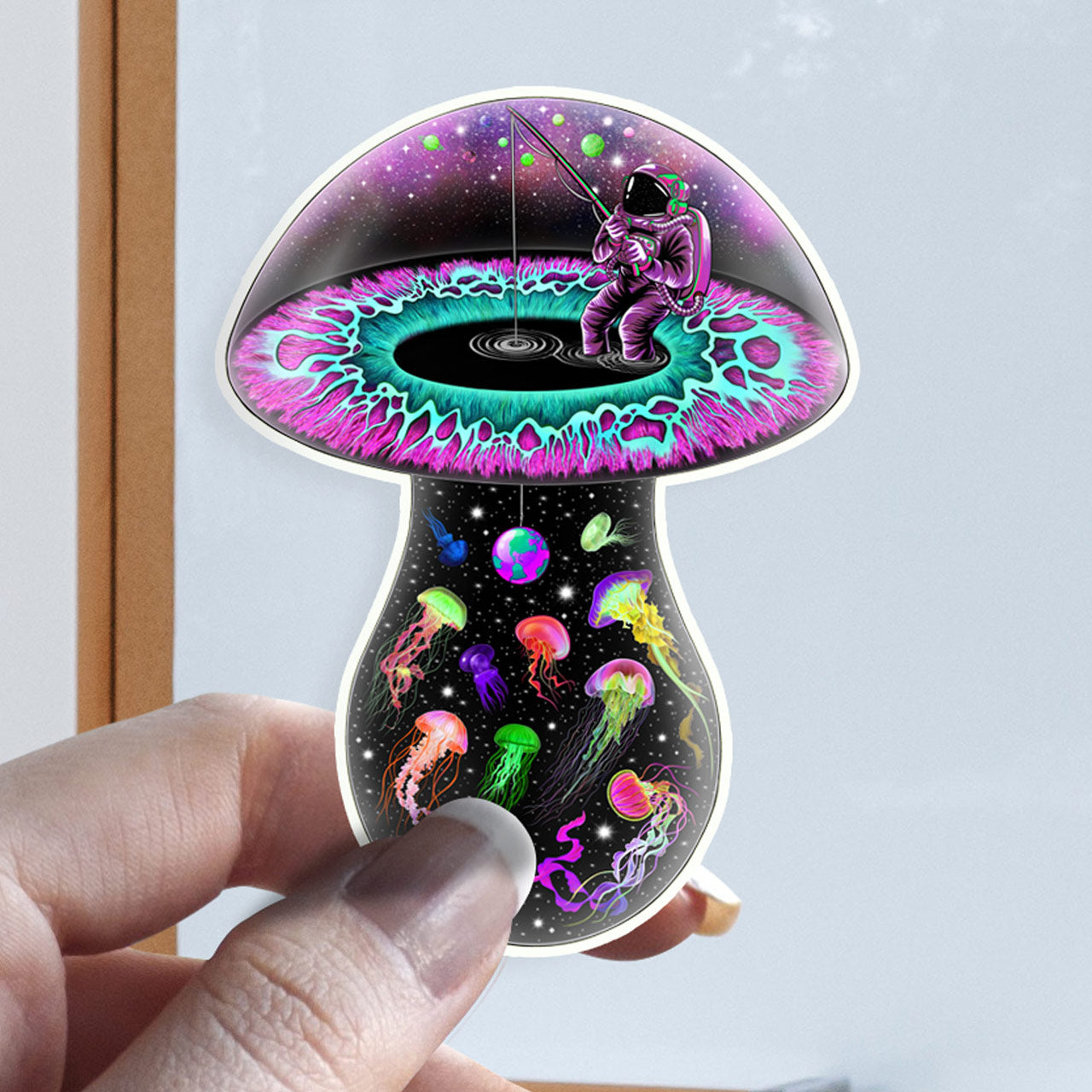 Tripping on Space Mushrooms |Shroomaniac| Psychedelic and Psytrance Mushroom Stickers
