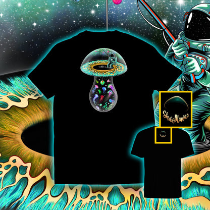 Trippin on Space Mushrooms |Shroomaniac| Psychedelic and Psytrance Mushroom T-Shirt