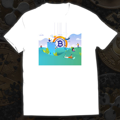 A Bitcoin Gold Reality | Cryptomania | Cryptocurrency T-Shirt