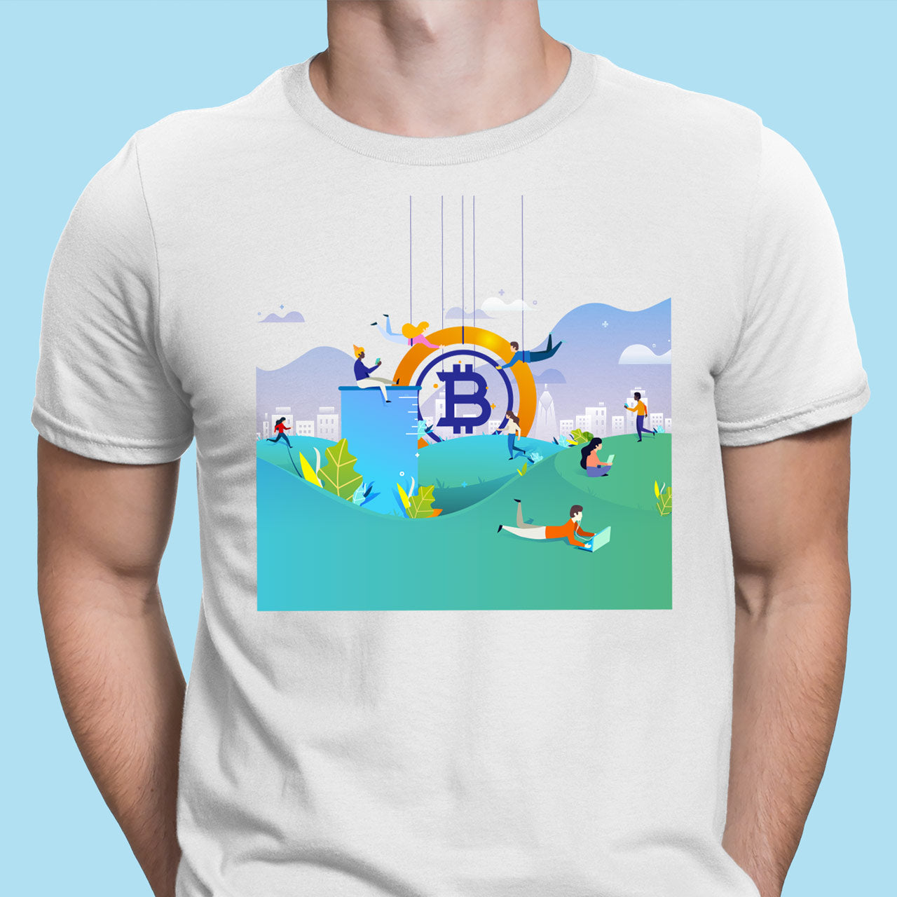A Bitcoin Gold Reality | Cryptomania | Cryptocurrency T-Shirt