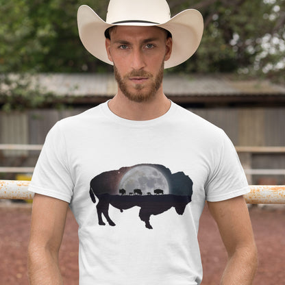 A Buffalo's Perfect Night | Shamaniac | Nature and Spiritual T-Shirt