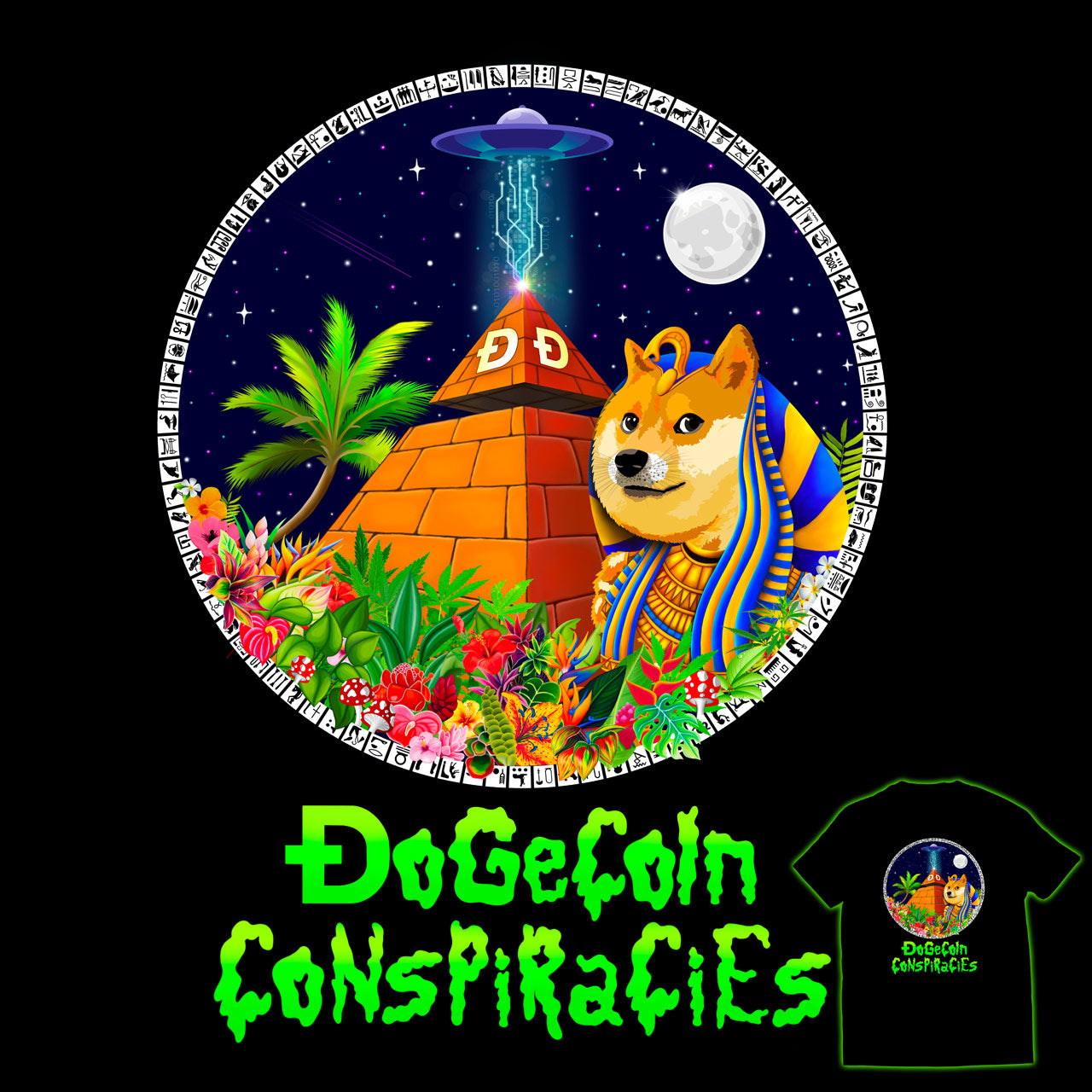 Dogecoin Conspiracies | Cryptomania | Cryptocurrency T-Shirt